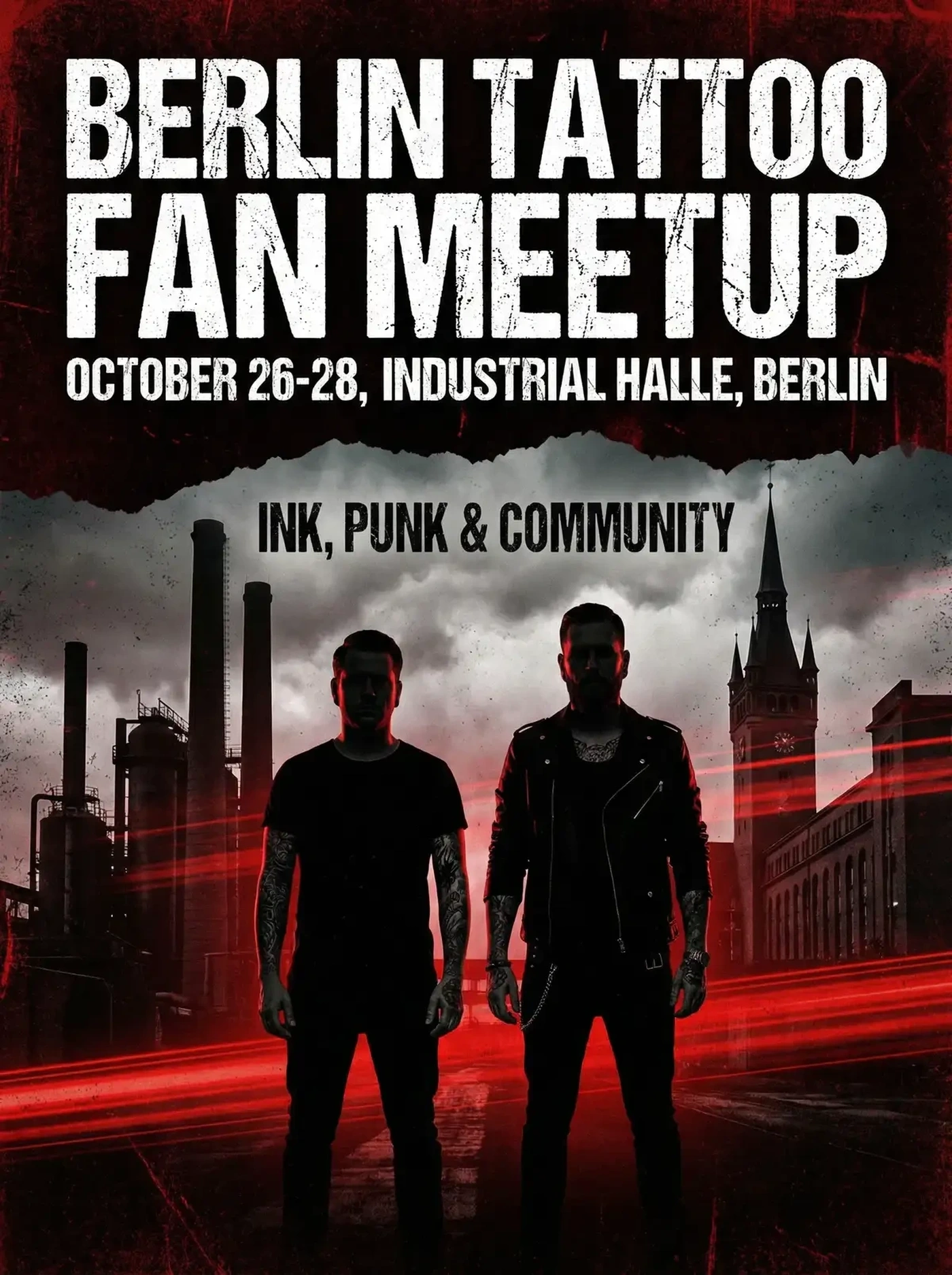 花臂夫夫 柏林纹身展见面会海报