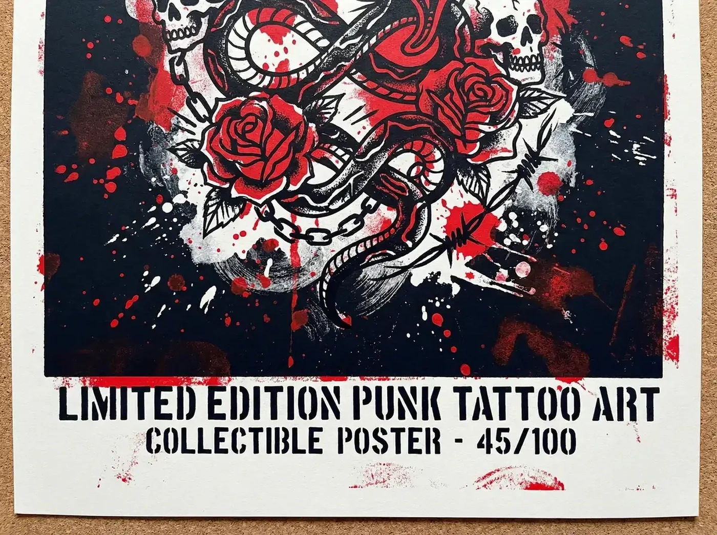 花臂夫夫 限量艺术海报 - 收藏级纹身艺术印刷品